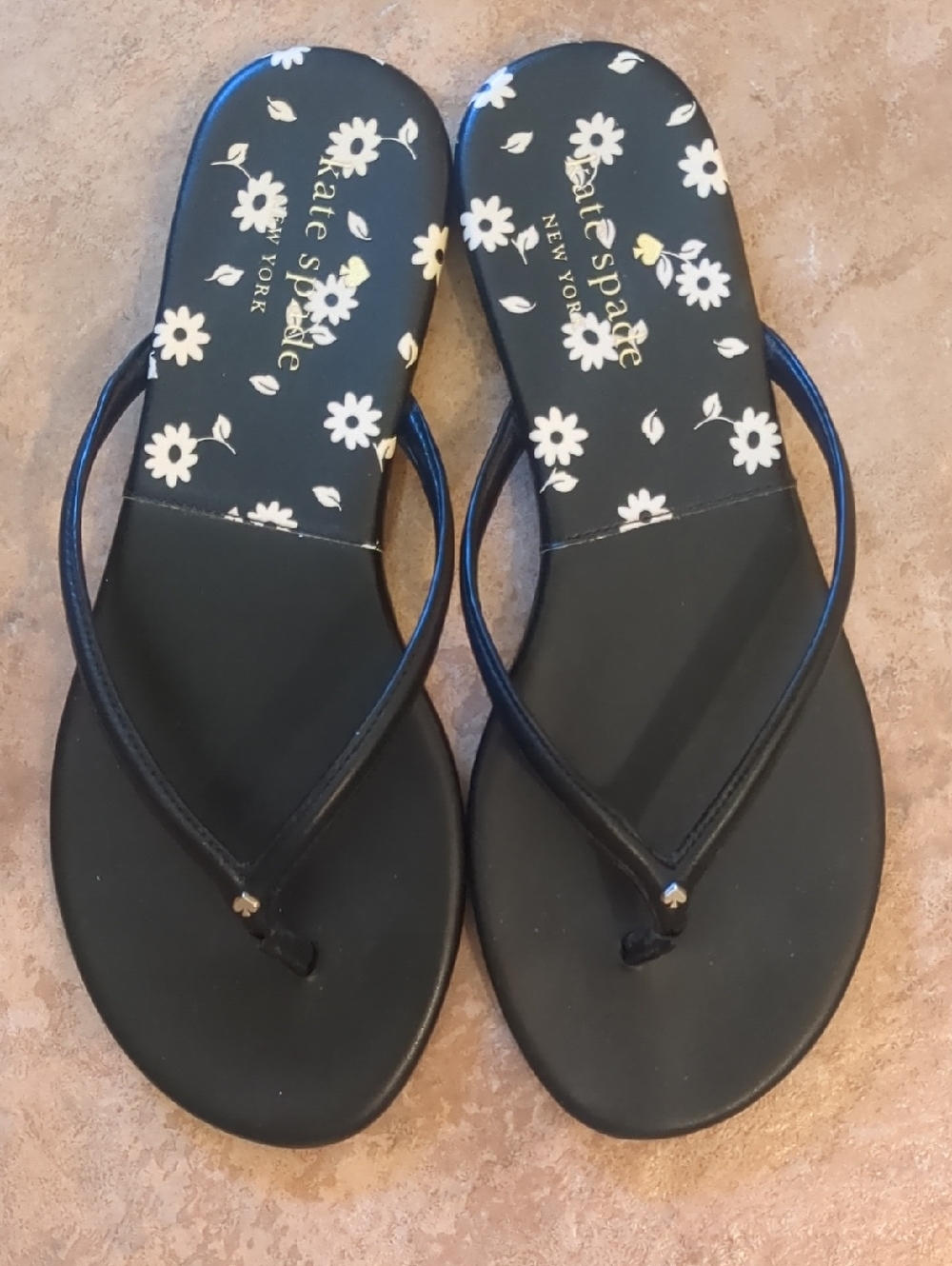 Kate Spade Size 7 Black Cabana Sandals